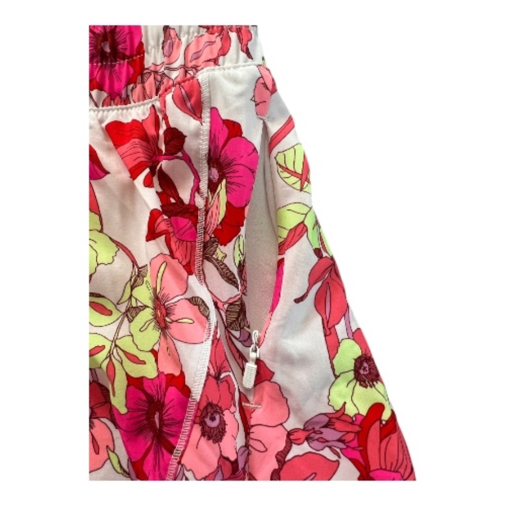🆕 NWOT Avia women’s pink multicolor floral athletic shorts | size L - Picture 2 of 8